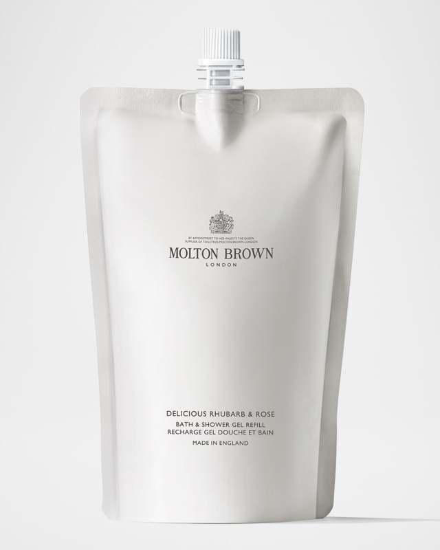 Delicious Rhubarb and Rose Bath Shower Gel Refill, 13.5 oz.